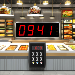ระบบเรียกหมายเลขอัตโนมัติพร้อมจอแสดงผล LED สำหรับร้านชานมไข่มุก ร้านโบบา ร้านอาหาร ร้านขายอาหารแบบกลับบ้าน ธุรกิจขนาดเล็ก - Product Image 2