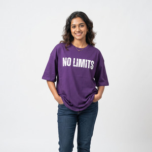 <b>Women's</b> Loose Fit Printed Tee Casual 100% Cotton Heavyweight 280GSM <b>Baggy</b> Tee Oversize Short Sleeve Printing T-<b>Shirts</b> Ladies - Product Image 2