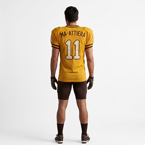 Camiseta de Fútbol Americano Amarilla para Hombre, Número Personalizado, Ropa Deportiva, Uniforme de Equipo de Alto Rendimiento - Product Image 2