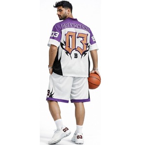 Ensemble maillot et short de football américain respirant, personnalisable, pour l'entraînement et les matchs - Product Image 2