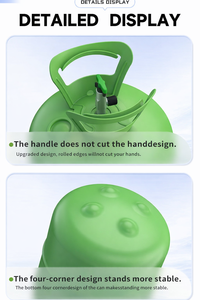 Bouteille d'hélium de 22 L, conteneur en acier au carbone haute résistance, hélium pur à vendre. - Product Image 5