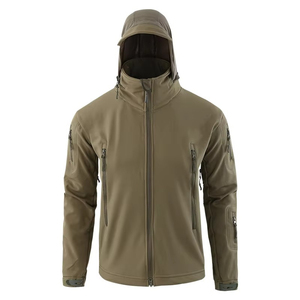 Camping Hiking Hunting Climbing Cargo Tactical Jacket 2026 Wholesale Men's Winter Fleece Sharkskin Tactical Outdoor Jackets - Product Image 5