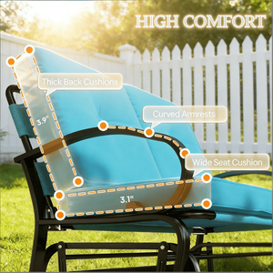 Sedie a dondolo da patio, panche comode per spazi esterni - Product Image 3