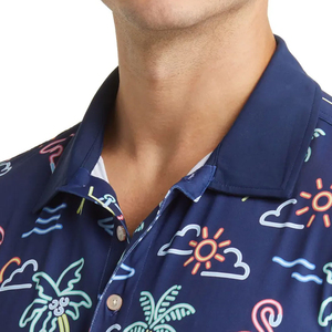 Chemises polo décontractées pour hommes, nouvelle collection, design tendance, logo personnalisé, couleur unie, respirantes, pour hommes - Product Image 2