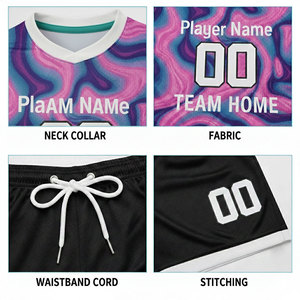 Conjunto de Camiseta de Fútbol Personalizable, Impresa y Transpirable, Multicolor, 100% Poliéster, Mangas Cortas, Secado Rápido - Product Image 6