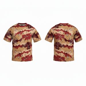 เสื้อยืดคอกลมแขนสั้นลายพรางแบบใหม่ล่าสุด ผ้าฝ้ายระบายอากาศดี ทันสมัย แฟชั่น ขายส่งเสื้อยืดสั่งทำ - Product Image 4