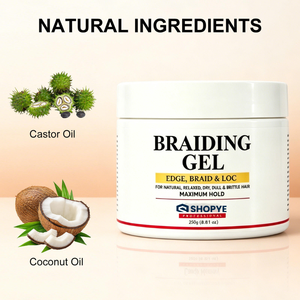Gel Coiffant Professionnel Herbal OEM pour Salon, Non Gras, pour Tresses, Bords et Locs, Crème Coiffante pour Cheveux Secs, Fixation Forte pour Femmes - Product Image 3