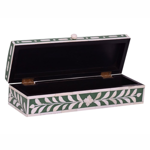 Boîte de rangement décorative carrée en MDF poli avec incrustation osseuse pour bijoux, idéale pour Noël et la Fête des Mères, qualité export pour la décoration intérieure - Product Image 6