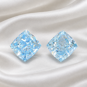Diamante Suelto Cultivado en Laboratorio, Corte Cojín, Azul Claro Fantasía, 3.08 Quilates, Certificado IGI - Product Image 2