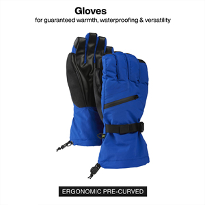 Guantes de esquí para todo tipo de clima, manoplas de nieve profesionales impermeables con forro térmico, equipo duradero para deportes y actividades de invierno - Product Image 4
