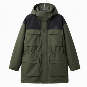 Oversized Parkas <b>Jacket</b> For <b>Men</b> Winter Outdoor Casual Wear Loose Fit Warm Hooded <b>Long</b> <b>Jacket</b> Fashion Streetwear Apparel - Product Image 1
