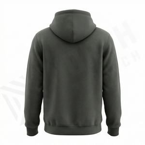Sweat à capuche pour homme 100% coton, style basique, impression de logo, hiver, fabrication directe en usine, qualité supérieure, molleton doux et chaud - Product Image 2