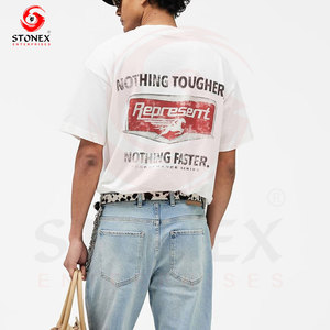 Camiseta con Estampado Gráfico Personalizado, Estilo Casual para Hombre, Cuello Redondo, Manga Corta, Tejido de Punto de 180g, Estampado Digital - Product Image 3