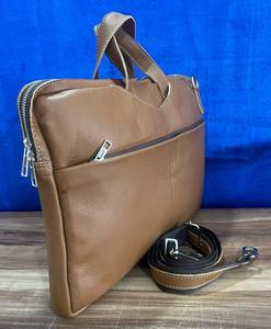 RABADA Genuine <b>Leather</b> <b>Messenger</b> <b>Bag</b> Large Zipper Closure Durable Pocket Design Men's Daily Use All Seasons Handmade Business - Product Image 3