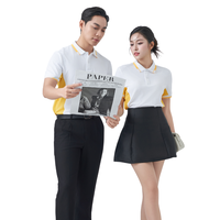 Performance Pique Polo 95% Coton 5% Spandex Design bicolore Excellent pour le golf Respirant Disponible pour Express Worldwide