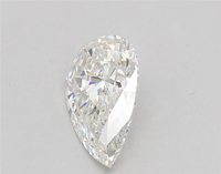 Diamante Cultivado en Laboratorio de 2.02 Quilates, Claridad VVS1, Corte Pera Brillante, Corte Excelente
