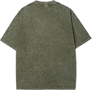 เสื้อยืดโอเวอร์ไซส์ผู้ชายแบบใหม่ล่าสุด ทรงหลวมไหล่ตก ผ้าฝ้าย 100% เนื้อหนา ใส่สบายสำหรับฤดูร้อน ลายตัวอักษร เสื้อยืดโอเวอร์ไซส์ - Product Image 6
