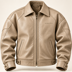Custom <b>Mens</b> <b>Brown</b> <b>Leather</b> <b>Jacket</b> Vintage Textured High Collar Motorcycle Biker <b>Jacket</b> Luxury Streetwear Coat OEM ODM Manufacture - Product Image 6