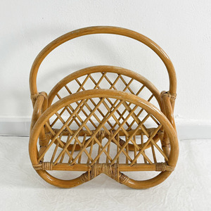 Porta revistas de ratán, accesorio de oficina, contenedor de periódicos al precio más bajo, organizador de escritorio. - Product Image 2