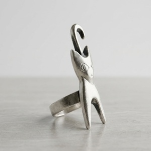 Modern Metal Flatware Napkin <b>Ring</b> Stainless Steel Miniature Cutlery Design Napkin Holder For Wedding Banquet Hotel Restaurant - Product Image 2