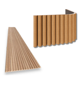 Panneau mural acoustique 3D en bois massif, revêtement décoratif moderne pour salon, lambris mural intérieur - Product Image 1