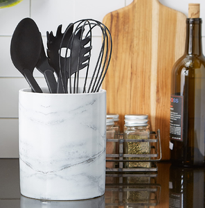 Porte-cuillères en marbre, design exclusif, fait main, élégant, décoration et rangement pour la cuisine, artisanat en promotion. - Product Image 6
