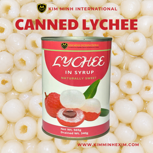Kim Minh International CANNED LYCHEE in <b>LIGHT</b> SYRUP 560g Canned Premium - Product Image 2