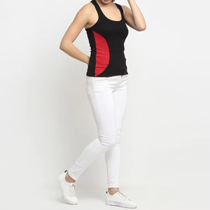 Camiseta sin mangas para mujer GEO BROTHERS - Poliéster/Algodón Transpirable Casual con efecto Tie-Dye, 220g, Cuello Redondo, Sin Costuras, Secado Rápido - Product Image 6