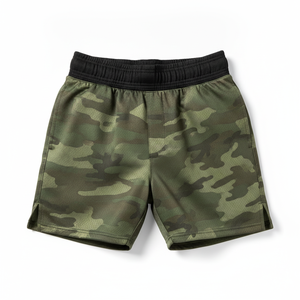 Shorts d'arts martiaux unisexes camouflage, séchage rapide, polyester, coupe classique, taille adulte - Product Image 1