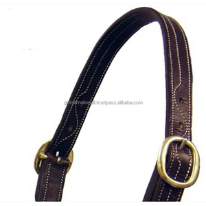 Venta caliente negro o marrón de La Habana Halter arnés de caballo equipo de equitación cuello de cabeza cuero caballo Halter y Productos Ecuestres - Product Image 3
