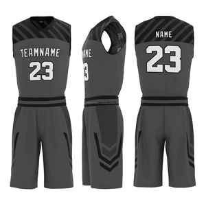 Uniformes de Baloncesto Sublimados Personalizados de Alta Calidad para Hombres/Adultos, Tela 100% Poliéster, Transpirable, que Absorbe la Humedad, Tallas Grandes - Product Image 5
