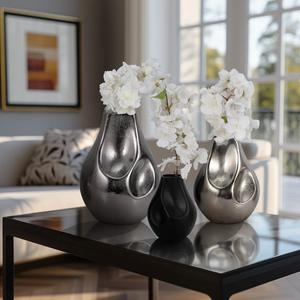 Florero de Metal Premium para Decoración de Mesa, Elegante Florero Decorativo para Hogar y Oficina, para Flores Artificiales o Frescas - Product Image 1