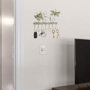 Handcrafted 2 Butterfly <b>Wall</b> <b>Hook</b> Rack Stylish Butterfly Key Rack – Handcrafted Iron 7 <b>Hook</b> <b>Wall</b> Organizer <b>for</b> Entryway - Product Image 5