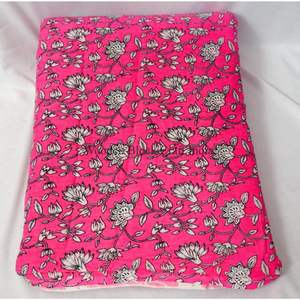 ผ้าฝ้ายแท้ 100% พิมพ์ลายบล็อก เป็นมิตรกับสิ่งแวดล้อม ระบายอากาศได้ดี แห้งเร็ว น้ำหนักเบา ผ้าทอลายไขว้ จากรัฐราชสถาน สำหรับเสื้อผ้าสตรีและเด็กผู้หญิง - Product Image 3