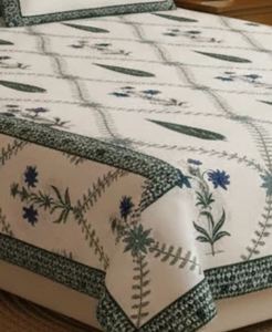 Drap de lit king size en coton de haute qualité, imprimé au bloc Sanganeri, avec 2 taies d'oreiller réversibles, au meilleur prix abordable - Product Image 2