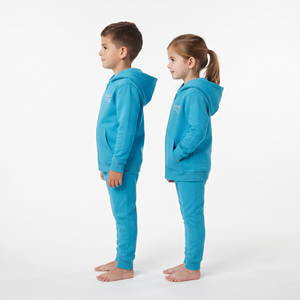 Conjunto Deportivo de Invierno para Niños, Sudadera con Capucha y Cremallera Completa de Algodón Grueso, Pantalones Deportivos a Juego, Sudadera con Capucha y Pantalones Deportivos Casuales Unisex Personalizados - Product Image 4
