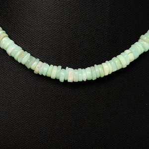 Wholesale Natural Green Opal <b>Beaded</b> Necklace Smooth <b>Heishi</b> Tyre Gemstones Boho Jewelry For Women Factory Price Trending Supplier - Product Image 5