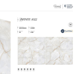 Azulejos de porcelana modernos de alta calidad con acabado brillante, de gran formato (800x1600, 1200x1800, 750x1500 mm) para sala de estar, baño y cocina. - Product Image 1