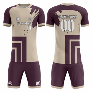 Custom Football Uniform Set Jersey <b>Shorts</b> Lightweight Moisture Wicking Teamwear OEM ODM Factory Supplier - Product Image 1