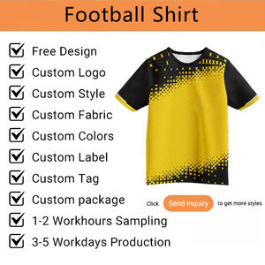 Camiseta de Fútbol Personalizada para Adultos, con Nombre y Logotipo, Transpirable, de Secado Rápido, Manga Corta, Uniforme Deportivo para Entrenamiento de Equipo - Product Image 4