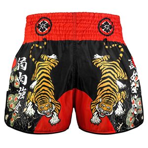 <b>Men</b> Satin Muay Thai <b>Shorts</b> Elastic Waist Side Split Quick Dry Training All Over Print Colorful Gym Top top <b>mens</b> muay thai - Product Image 4