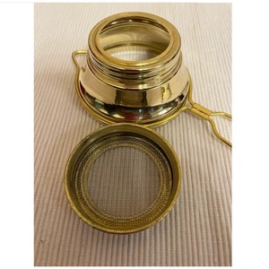 Passoire à thé en métal doré la plus vendue, avec maille fine et poignée, pour infusion de thé en feuilles. - Product Image 6