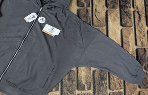 Conjunto de Sudadera con Capucha y Pantalones Deportivos Unisex, Estilo Vintage, con Cierre Completo, Lavado Ácido, Diseño Desgastado, con Logotipo Bordado Personalizado - Product Image 2