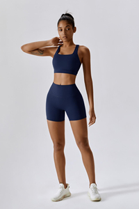 Nuevo Sujetador Deportivo Navy Flex con Logotipo Personalizado, Diseño Cruzado en la Espalda, Transpirable, Elástico y de Alto Impacto para Gimnasio y Fitness - Product Image 2