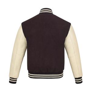 Men Classic Premium Winter Letterman <b>Jacket</b> High Quality Varsity Style Soft Snap Front Comfortable Rib Knit <b>Casual</b> Breathable - Product Image 3
