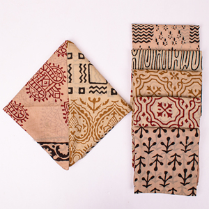 Wholesale Craftjaipur Brand 100% Cotton Hand Block Printed Bandana 21x21 Inches <b>Square</b> <b>Scarf</b> Face-Cover Accessories Rajasthan - Product Image 6