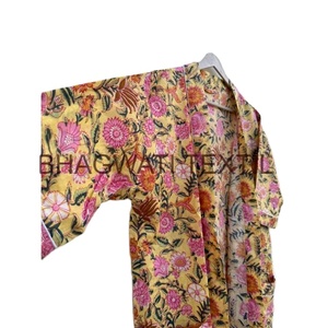 ชุดคลุมอาบน้ำชุดกิโมโนผ้าฝ้ายพิมพ์ลายดอกไม้สำหรับฤดูใบไม้ร่วงฤดูร้อนฤดูใบไม้ผลิ - Product Image 5