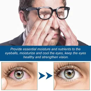 Etiqueta privada terapia ocular lubricante presbicia ojos secos glaucoma catarata enrojecimiento alivio líquido gotas para los ojos