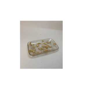 Porte-savon rectangulaire en résine gris fumé ondulé, support de savon en époxy pour salle de bain - Product Image 4