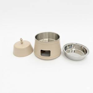 Réchaud alimentaire rond minimaliste en acier inoxydable avec finition mate pour fêtes à domicile modernes et restaurants de prestige - Product Image 5